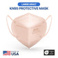 BNX KN95 Mask (E95), Made in USA KN95 Face Mask, Light Pink (Adult Large)