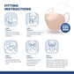 BNX KN95 Mask (E95), Made in USA KN95 Face Mask, Light Pink (Adult Large)