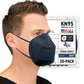 BNX KN95 Mask (E95), Made in USA KN95 Face Mask, Navy (Adult Large)
