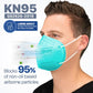 BNX KN95 Mask (E95), Made in USA KN95 Face Mask, Teal (Adult Large)