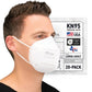BNX KN95 Mask (E95), Made in USA KN95 Face Mask, White (Adult Large)