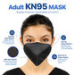 BNX KN95 Mask (E95M), Made in USA KN95 Face Mask, Black (Adult Medium)