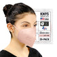 BNX KN95 Mask (E95M), Made in USA KN95 Face Mask, Light Pink (Adult Medium)