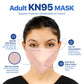 BNX KN95 Mask (E95M), Made in USA KN95 Face Mask, Light Pink (Adult Medium)