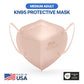 BNX KN95 Mask (E95M), Made in USA KN95 Face Mask, Light Pink (Adult Medium)