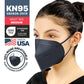 BNX KN95 Mask (E95M), Made in USA KN95 Face Mask, Navy (Adult Medium)