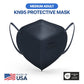 BNX KN95 Mask (E95M), Made in USA KN95 Face Mask, Navy (Adult Medium)