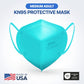 BNX KN95 Mask (E95M), Made in USA KN95 Face Mask, Teal (Adult Medium)