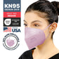 BNX KN95 Mask (E95M), Made in USA KN95 Face Mask, Violet (Adult Medium)