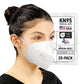 BNX KN95 Mask (E95M), Made in USA KN95 Face Mask, White (Adult Medium)
