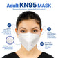 BNX KN95 Mask (E95M), Made in USA KN95 Face Mask, White (Adult Medium)