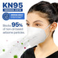 BNX KN95 Mask (E95M), Made in USA KN95 Face Mask, White (Adult Medium)
