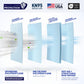 BNX 20-Pack KN95 Face Masks, Disposable Particulate KN95 Mask Made in USA, Tri-Fold Cup/Fish Style (20 Pack) (Earloop) (Model: EF95) Gray