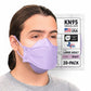 BNX 20-Pack KN95 Face Masks, Disposable Particulate KN95 Mask Made in USA, Tri-Fold Cup/Fish Style (20 Pack) (Earloop) (Model: EF95) Violet
