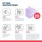 BNX 20-Pack KN95 Face Masks, Disposable Particulate KN95 Mask Made in USA, Tri-Fold Cup/Fish Style (20 Pack) (Earloop) (Model: EF95) Violet