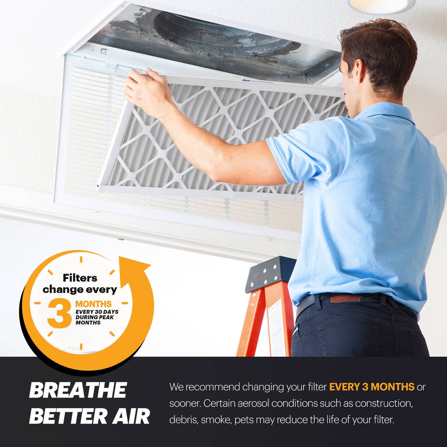 BNX TruFilter 20x20x1 MERV 11 Pleated Air Filter – Made in USA (6-Pack)