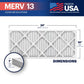 BNX TruFilter 10x24x1 MERV 13 Pleated Air Filter – Made in USA (4-Pack)
