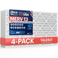 BNX 14x20x1 MERV 13 Pleated Air Filter - Made in USA (6-Pack)