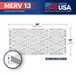 BNX 14x30x1 MERV 13 Pleated Air Filter – Made in USA (4-Pack)