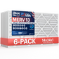 BNX TruFilter 14x24x1 MERV 13 Pleated Air Filter - Made in USA (6-Pack)