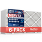 BNX TruFilter14x25x1 MERV 13 Pleated Air Filter – Made in USA (6-Pack)