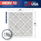 BNX TruFilter 16x16x1 MERV 13 Pleated Air Filter - Made in USA (6-Pack)
