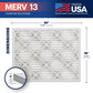 BNX 16x20x1 MERV 13 Pleated Air Filter - Made in USA (4-Pack)