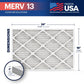 BNX TruFilter 16x24x1 MERV 13 Pleated Air Filter - Made in USA (4-Pack)