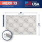BNX TruFilter16x25x1 MERV 13 Pleated Air Filter – Made in USA (6-Pack)