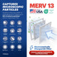 BNX 14x14x1 MERV 13 Pleated Air Filter – Made in USA (6-Pack)