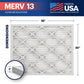 BNX 20x25x1 MERV 13 Pleated Air Filter - Made in USA (4-Pack)