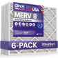 BNX TruFilter 20x23x1 MERV 8 Pleated Air Filter – Made in USA (6-Pack)