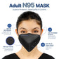 BNX N95 Mask Respirator (NIOSH) (Model: H95B), Black Made in USA