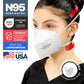 BNX N95 Mask Respirator (NIOSH) (Model: H95W), White