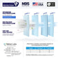 BNX N95 Mask Respirator (NIOSH) (Model: H95W), White