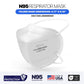 BNX N95 Mask Respirator (NIOSH) (Model: H95W), White