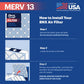 BNX 14x20x1 MERV 13 Pleated Air Filter - Made in USA (2-Pack)