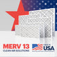 BNX 14x20x1 MERV 13 Pleated Air Filter - Made in USA (4-Pack)