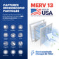 BNX 20x25x1 MERV 13 Pleated Air Filter - Made in USA (4-Pack)
