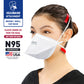BNX N95 Mask Respirator Duckbill (NIOSH) (Model: A96-2W), White